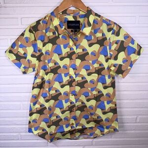 Wildfang Pop Art THE ESSENTIAL BUTTON UP Shirt, Women’s Size Medium